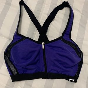 VSX front zip wireless sports bra
